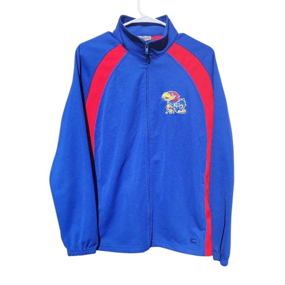 Kansas Jayhawks KU Full Zip-up Jacket Women's Size Medium Colosseum Athletics
